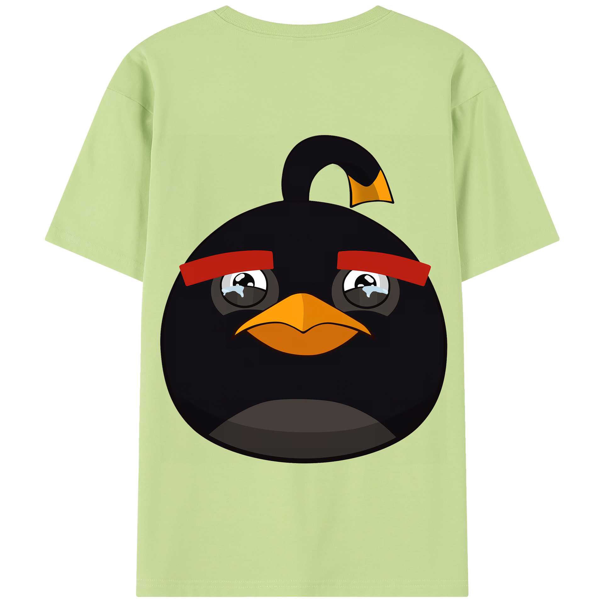 （画像用） Angry Birds アングリーバード 綿100％半袖Tシャツ（背面プリント）
